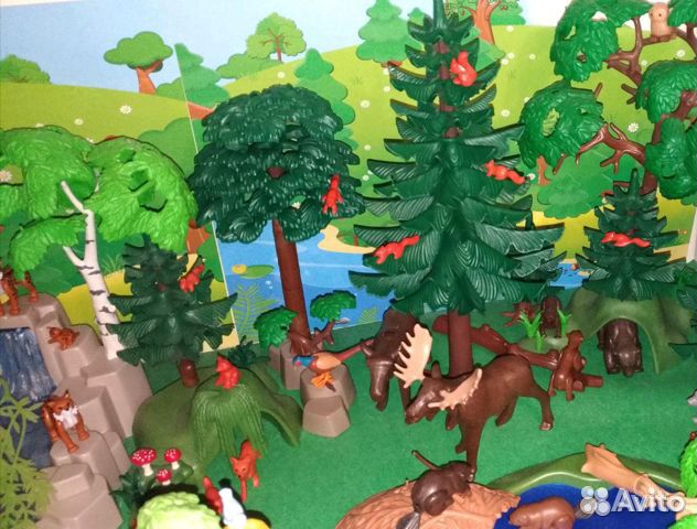 Коллекция Playmobil животные, растения
