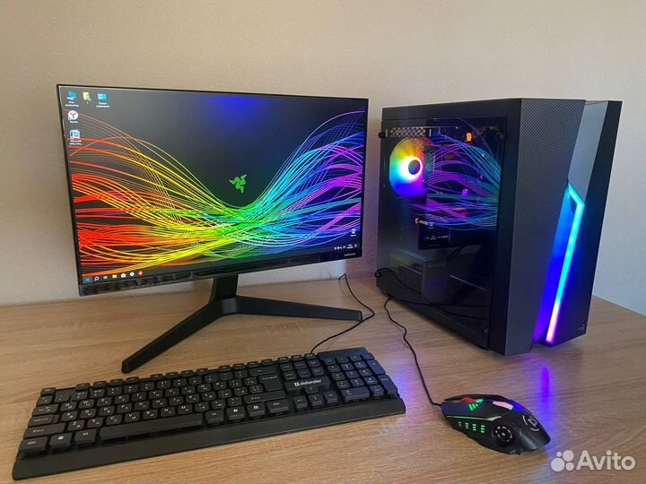 Игровой пк в сборе с монитором