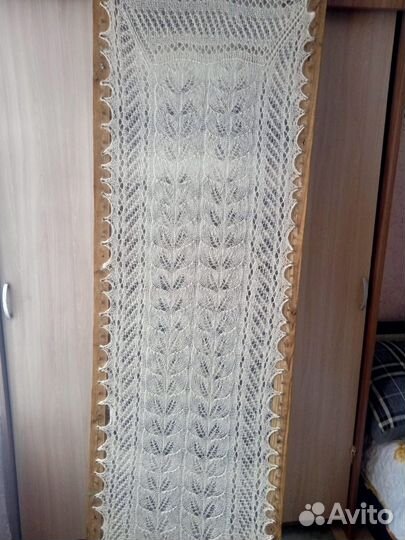 Пуховые шарфы белые