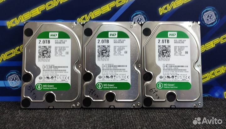 Жесткий диск WD Green WD20ezrx 2тб