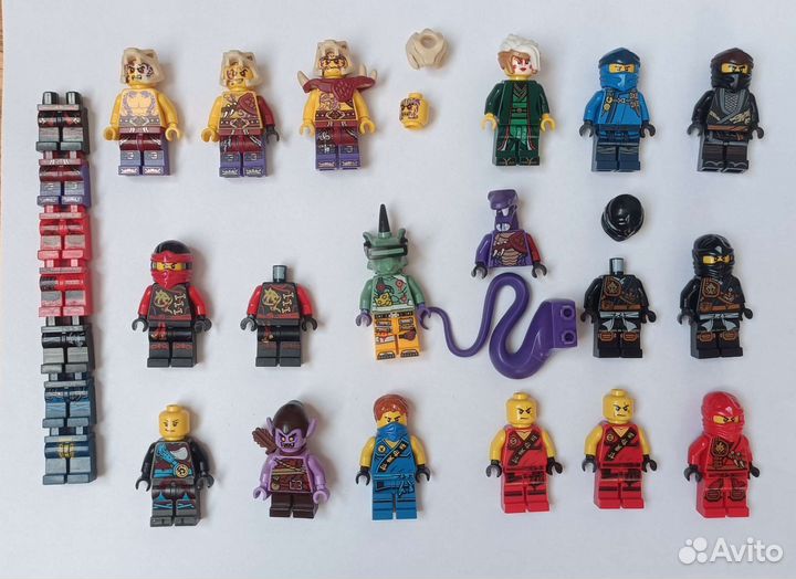 Lego Ninjago минифигурки и детали все ориг