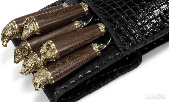 Шампура Звери набор подарочный