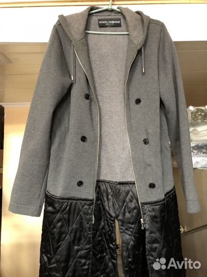 Пальто мужское с капюшоном