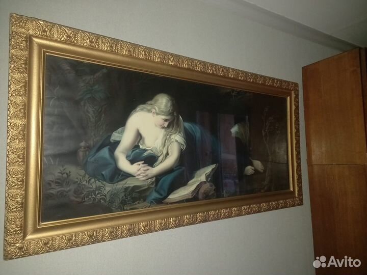 Кающаяся Мария Магдалина в пещере в багете