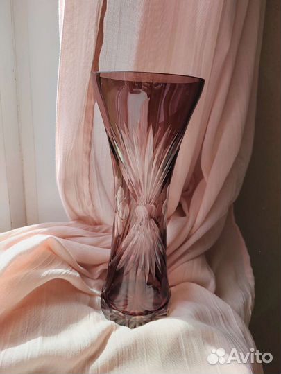 Ваза марганцевое стекло СССР