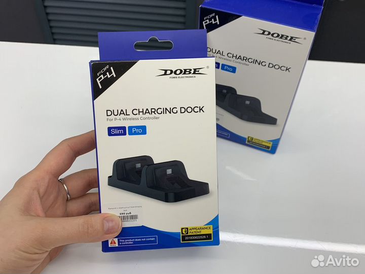 Зарядная станция ps4 dual charging dock черный