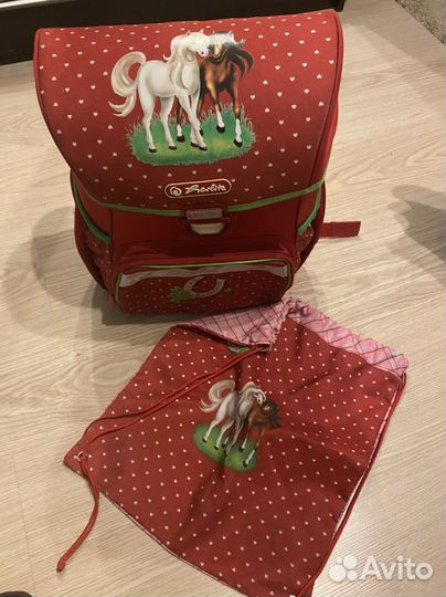 Рюкзак школьный для девочки + Мешок для обуви