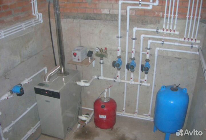 Монтаж отопления, водоснабжения