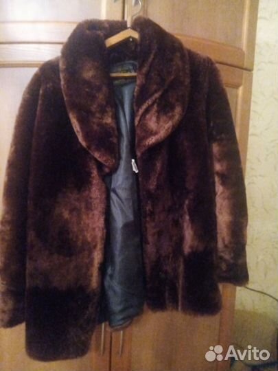 Шуба норковая размер 44-46, шуба мутоновая размер