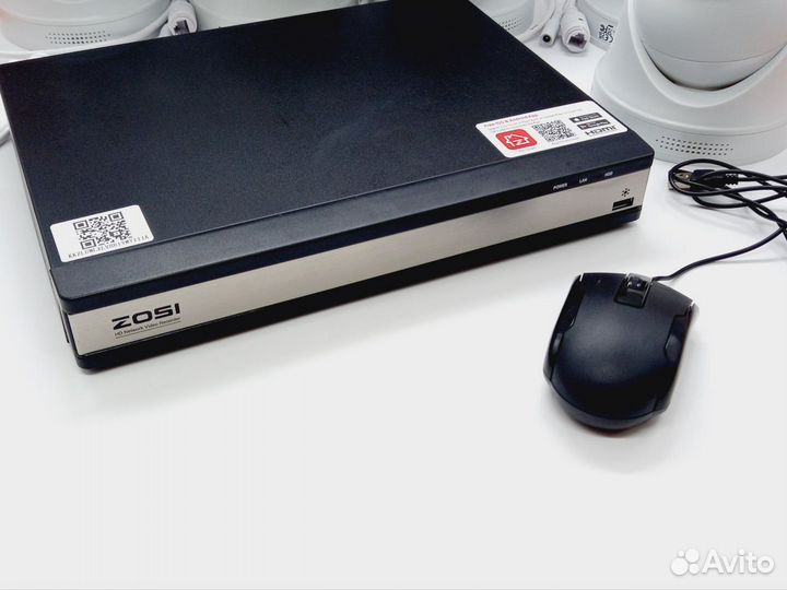 92799 zosi 4K PoE cctv система видеонаблюдения
