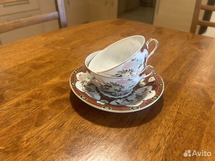 Чайная пара из французского фарфора