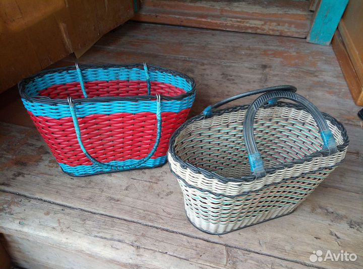 Плетенные корзины, СССР, пластик