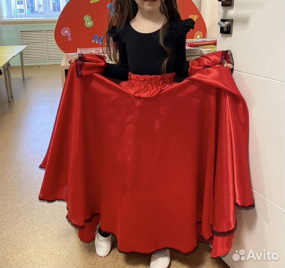 Испанская юбка+нарукавники на Прокат 128-134