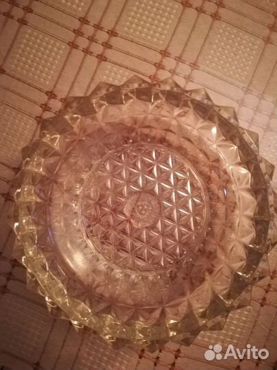 Конфетница сахарница хрусталь