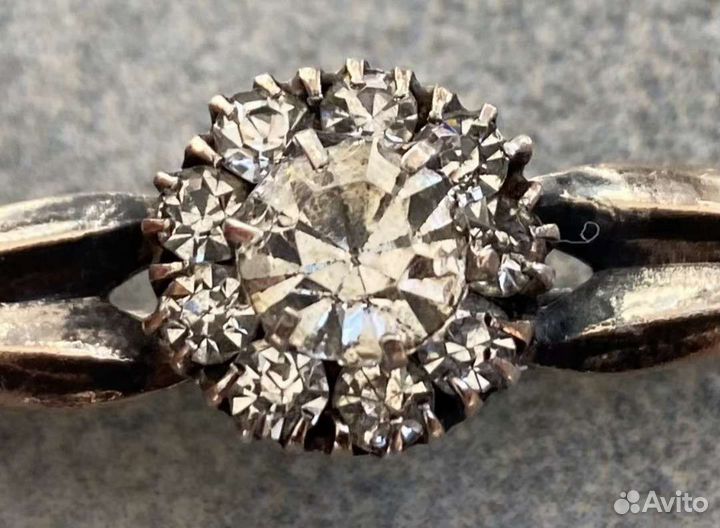 Брошь винтаж серебро звезда 875 пробы гост СССР