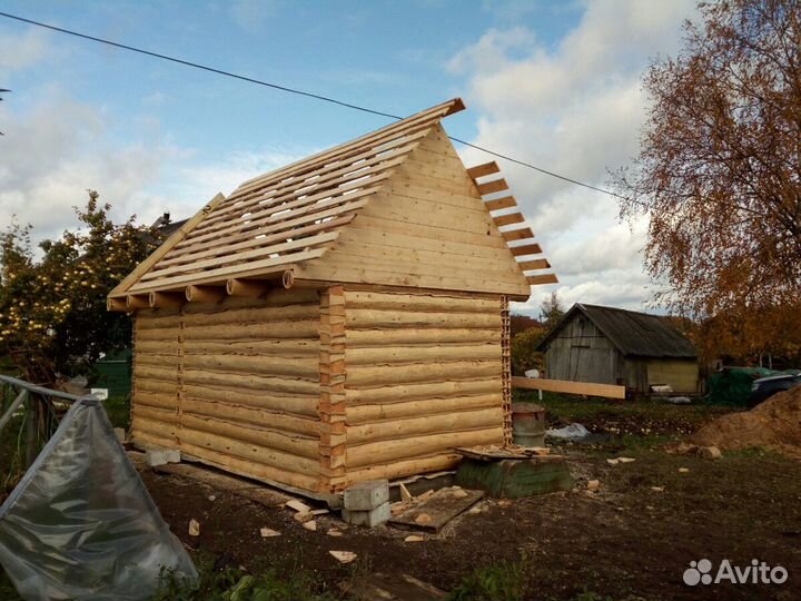 Сруб бани 3х6