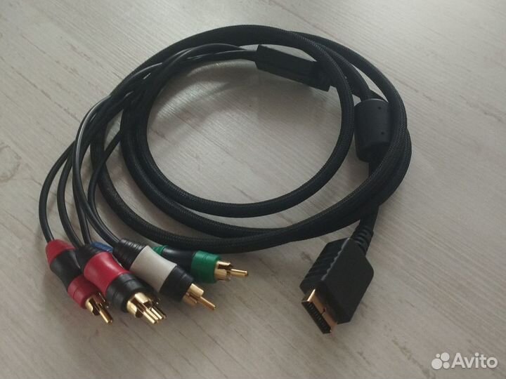 Аудио видео кабель Sony PS2, PS3. 1,8 м