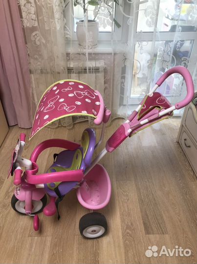 Велосипед трехколесный с ручкой