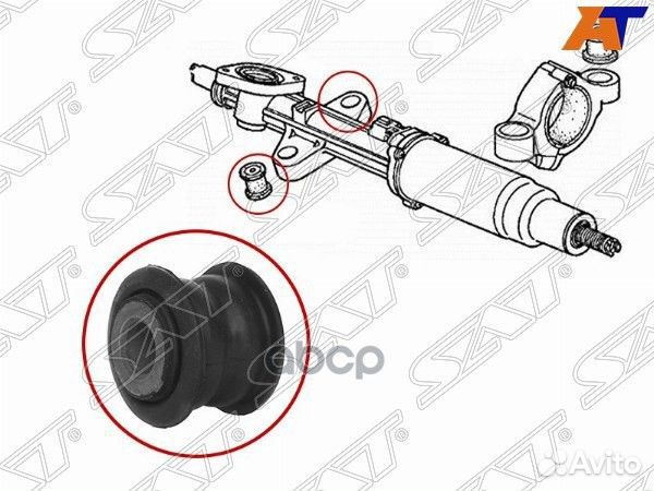 Сайлентблок рулевой рейки honda accord/torneo 9