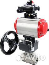 Кран шаровой DN.ru BV3232P(4pc) -SP-3WL-T-ISO-H Ду15 Ру63 стандартнопроходной трехходовой L-тип, нер