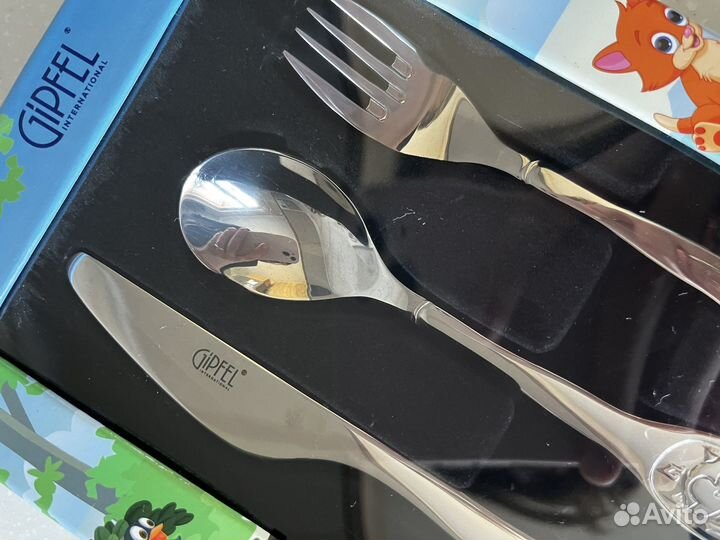Новый Набор детских столовых приборов Gipfel