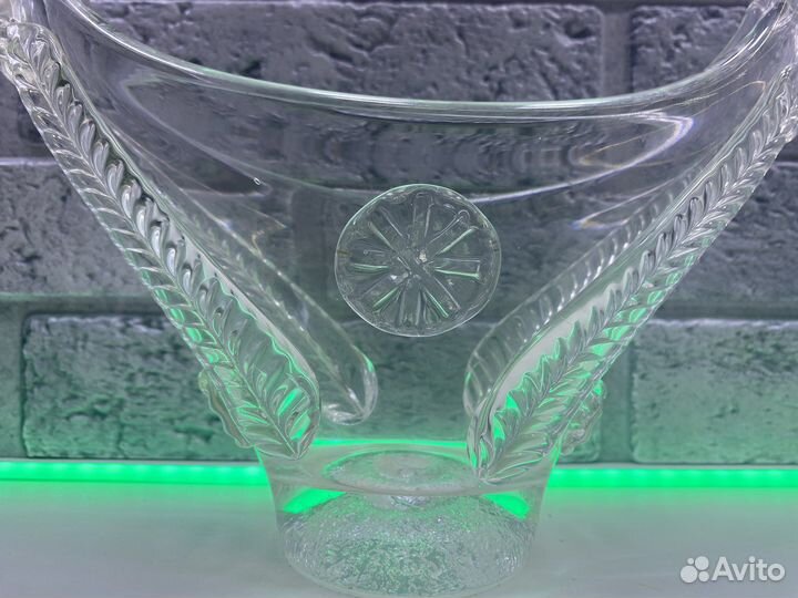 П.7090 Хрустальная ваза корзина СССР