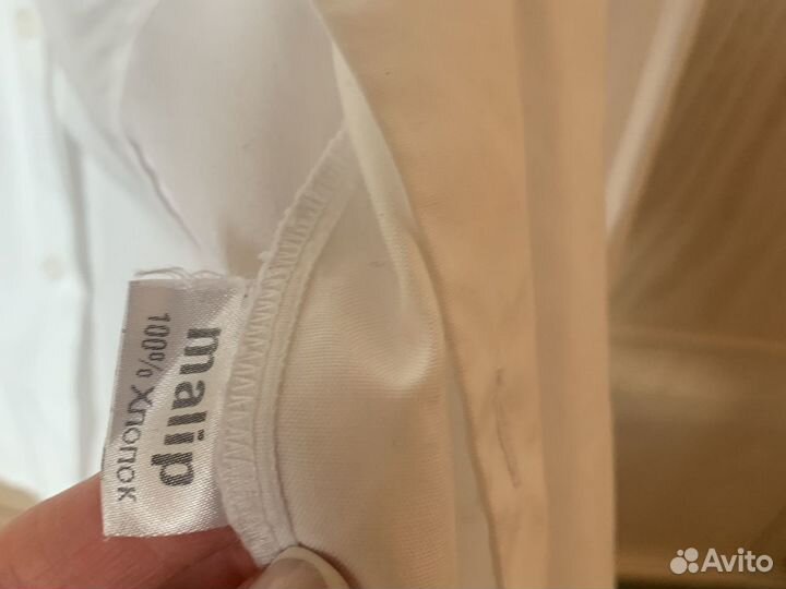 Рубашка белая для мальчика 116 см 6-7 лет