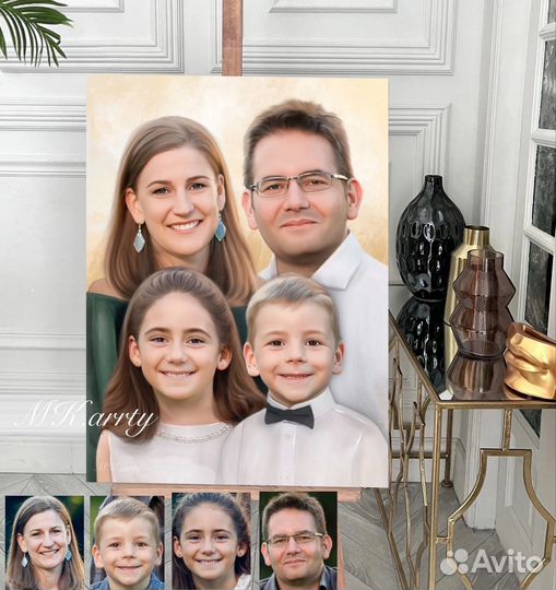 Портрет на холсте / Картины по фото