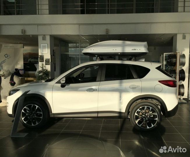 Авто бокс багажник на крышу Koffer 430л белый