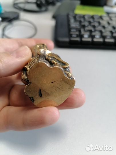 Дзюродзин бронза нэцкэ 8 см тяжелый
