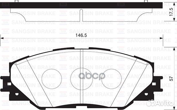 Колодки тормозные toyota RAV 4 05 передние SP2