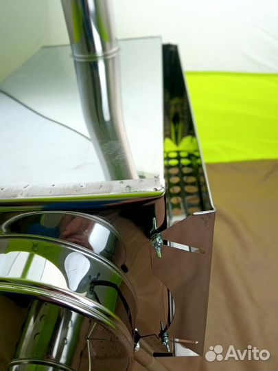 Дровяная печь Пошехонка Средняя на 30 л. c 3Д экра