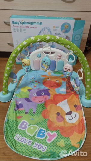 Развивающий игровой коврик с пианино