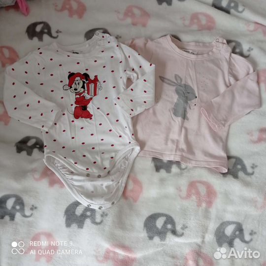 Детские вещи пакетом для девочек 74 80