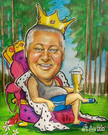 Портреты и шаржи по фото