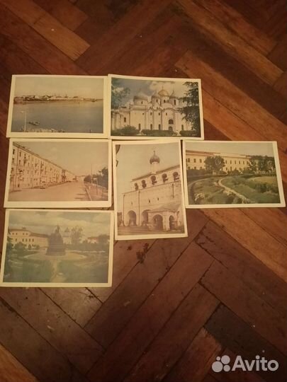 Открытки СССР Новгород, Ленинград55-67г