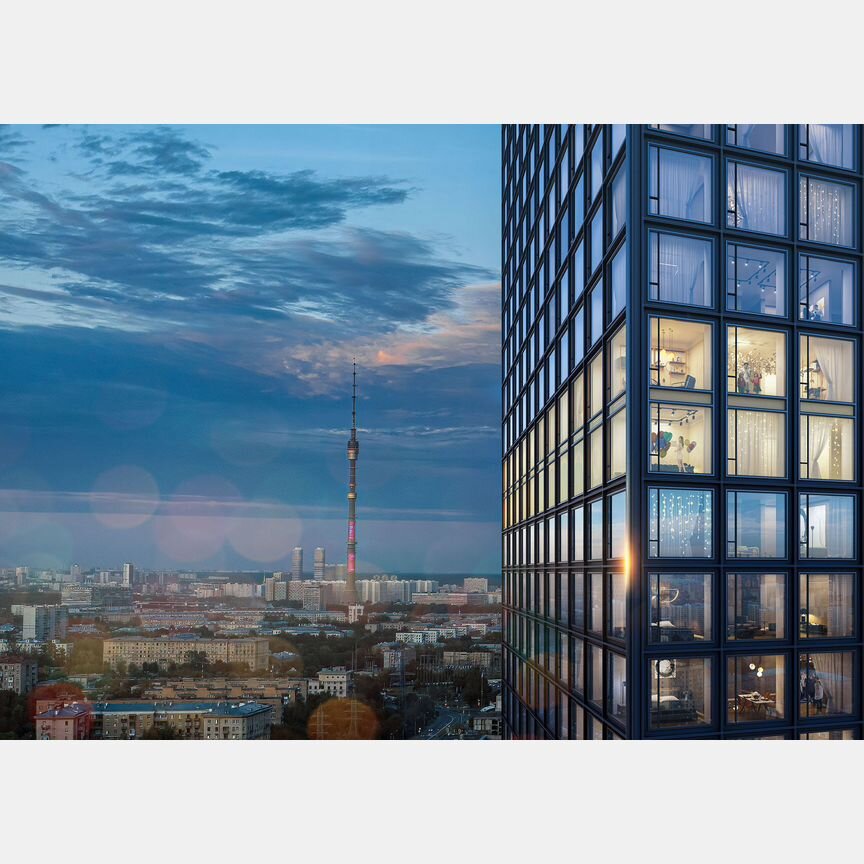 2-к. квартира, 64,4 м², 41/54 эт.