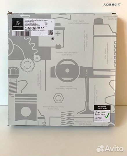 Оригинал Mercedes A2058350147 Фильтр салона
