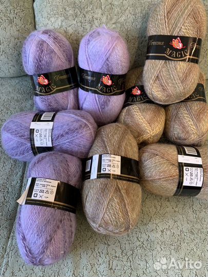 Пряжа для вязания мохер
