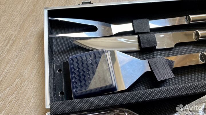 Набор для барбекю и шашлыка 6 пр новый