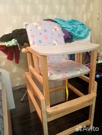 Трансформер стульчик деревянный