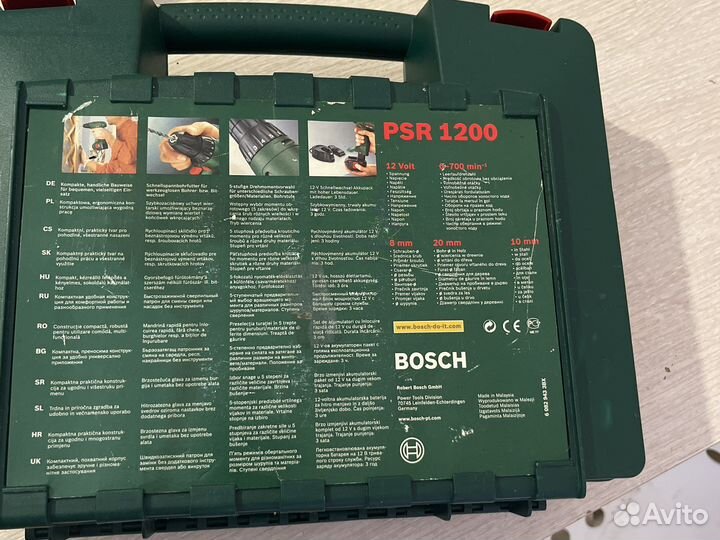 Шуруповерт Bosch PSR 1200