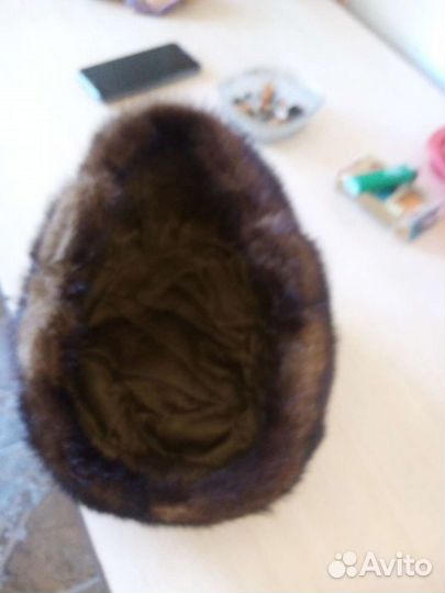 Норковая шапка мужская