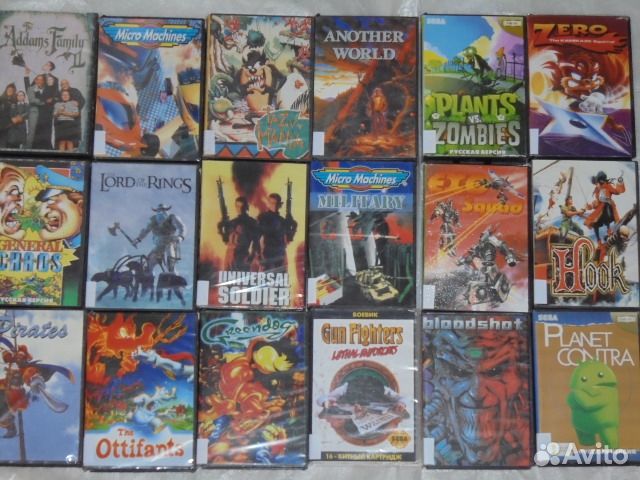 Картриджи Сега, Денди