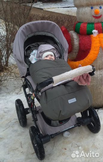 Конверт зимний на овчине amarobaby 105 см