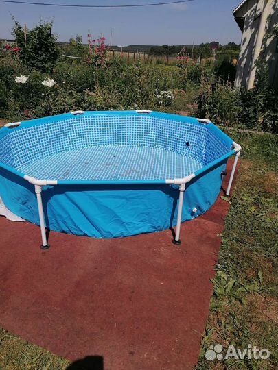 Каркасный бассейн intex бу