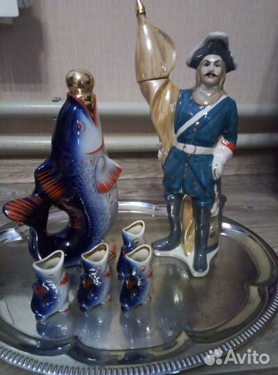 Штофы и графины СССР фарфор