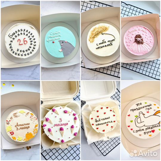 Бенто торт,торты,капкейки, трайфлы