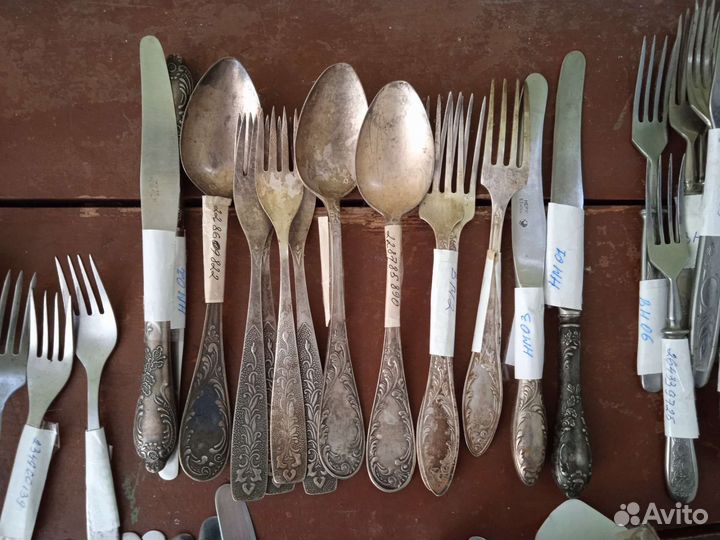 Столовые приборы мельхиор СССР