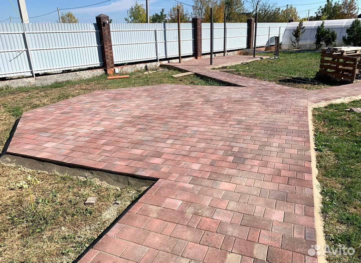 Укладка тротуарной плитки